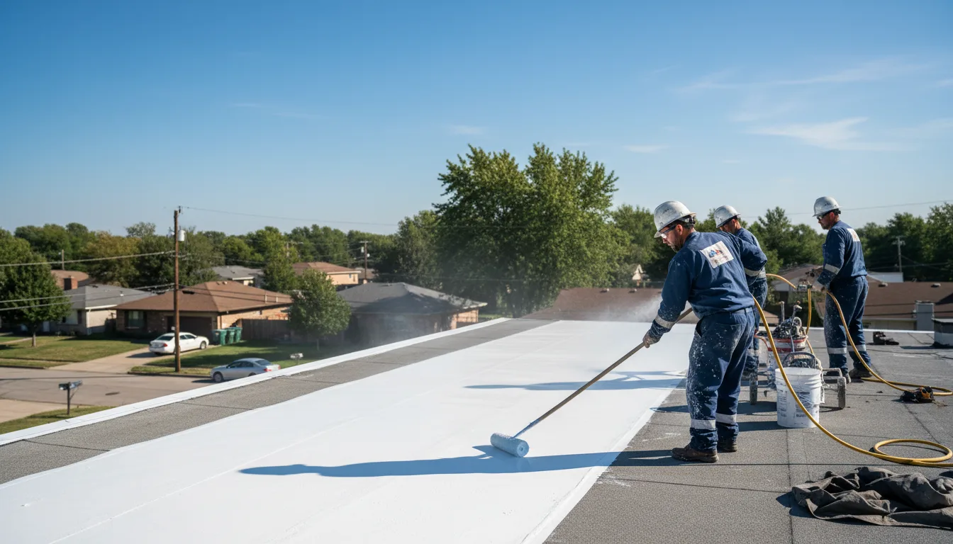 Commercial roof coating in Robbins, TN near me